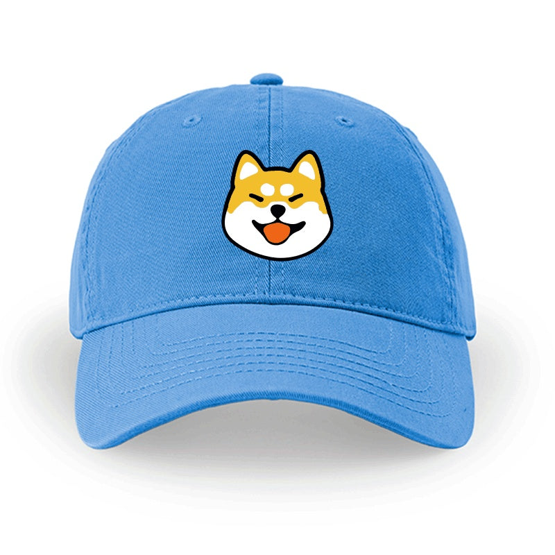 Men And Women Simple Cotton Shiba Inu Pattern Hat