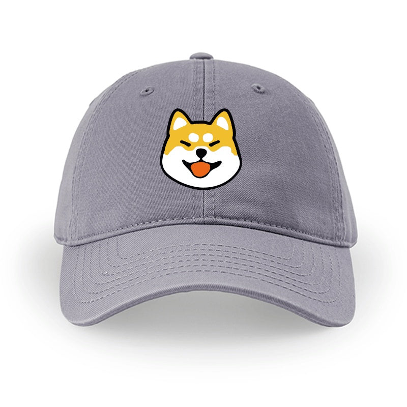 Men And Women Simple Cotton Shiba Inu Pattern Hat