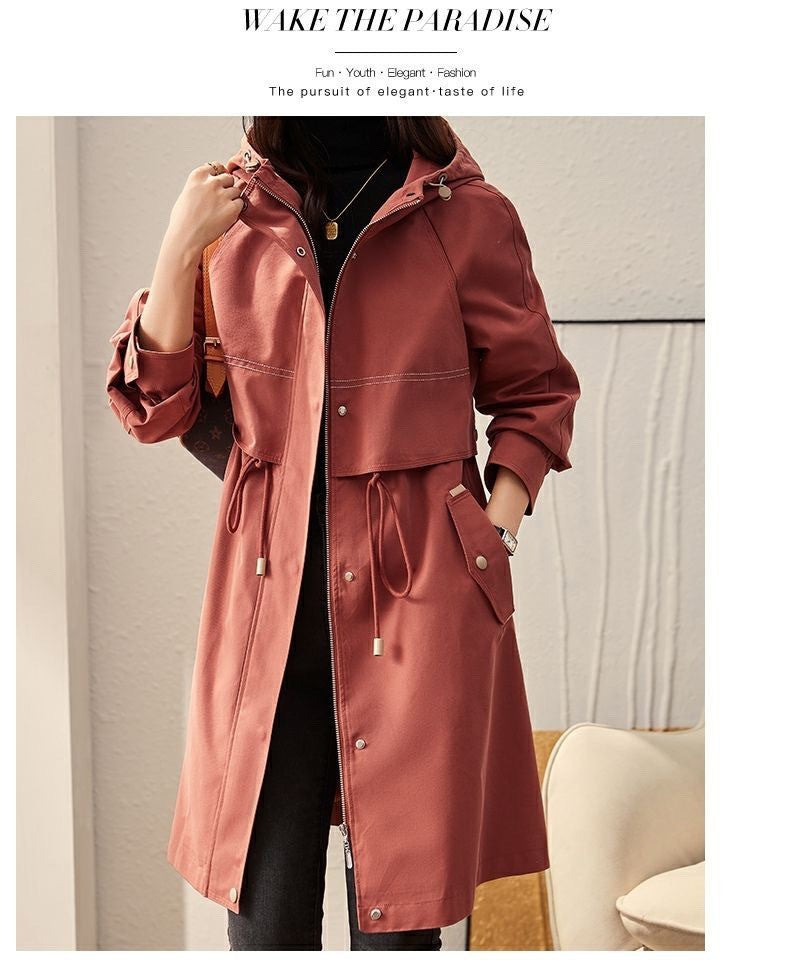 Women's Spring And Autumn Windbreaker Korean Fashion Overcoat