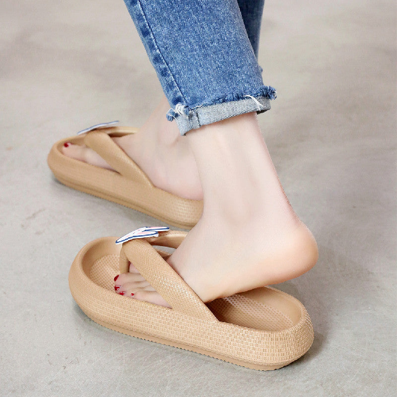 Slip-on Platform Bathroom Bath Non-slip Soft Home Slippers