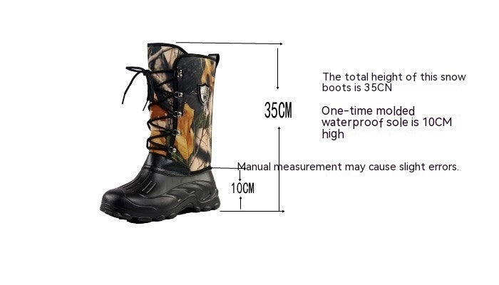 High Waterproof Thermal Men's Outdoor Fishing Boots