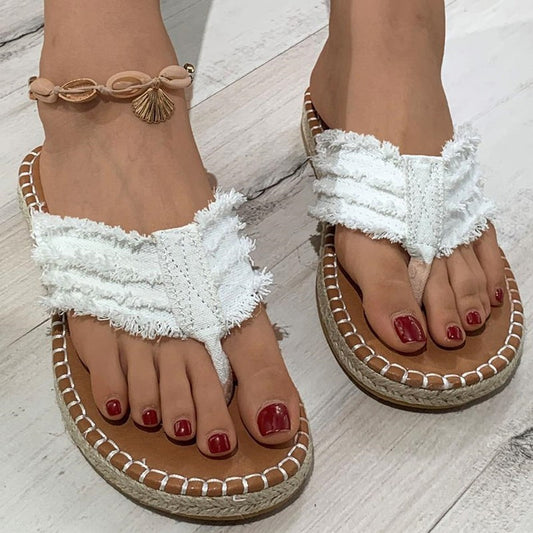 Women's All-match Creative Flat Straw Sandals