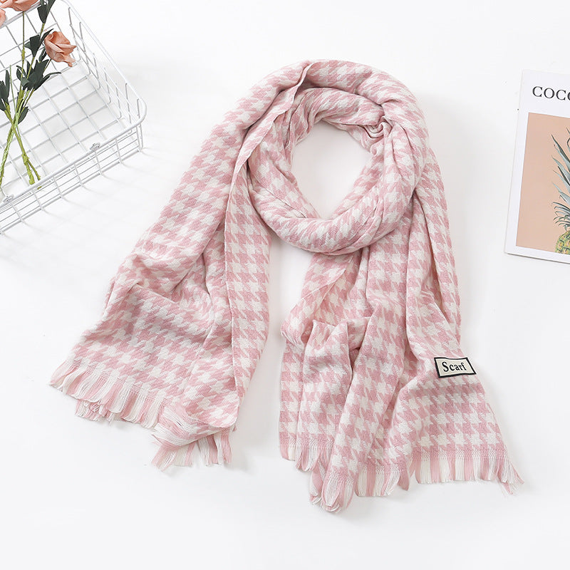 Women's Fashion Casual Cashmere Plaid Scarf