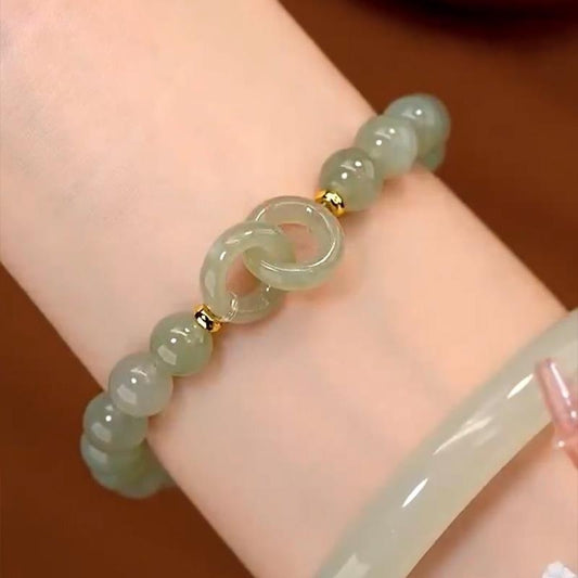 Ring Buckle Chalcedony Simple Bracelet Bracelet Female Light Luxury