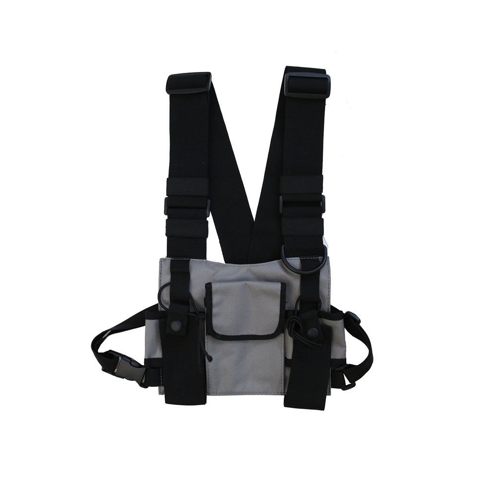 Multifunctional Hip Hop Tactical Tooling Vest Style Chest Bag