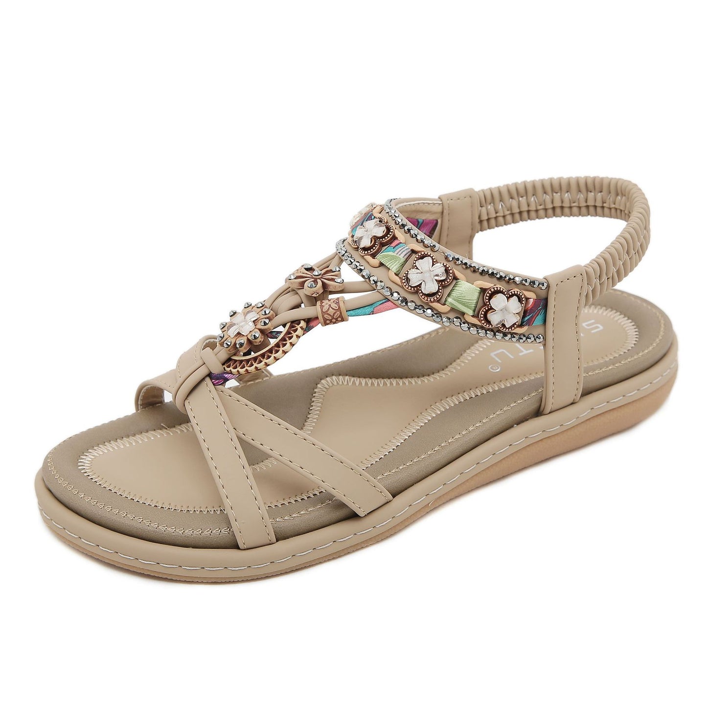 Flower Comfortable Casual Beach Flat Sandals