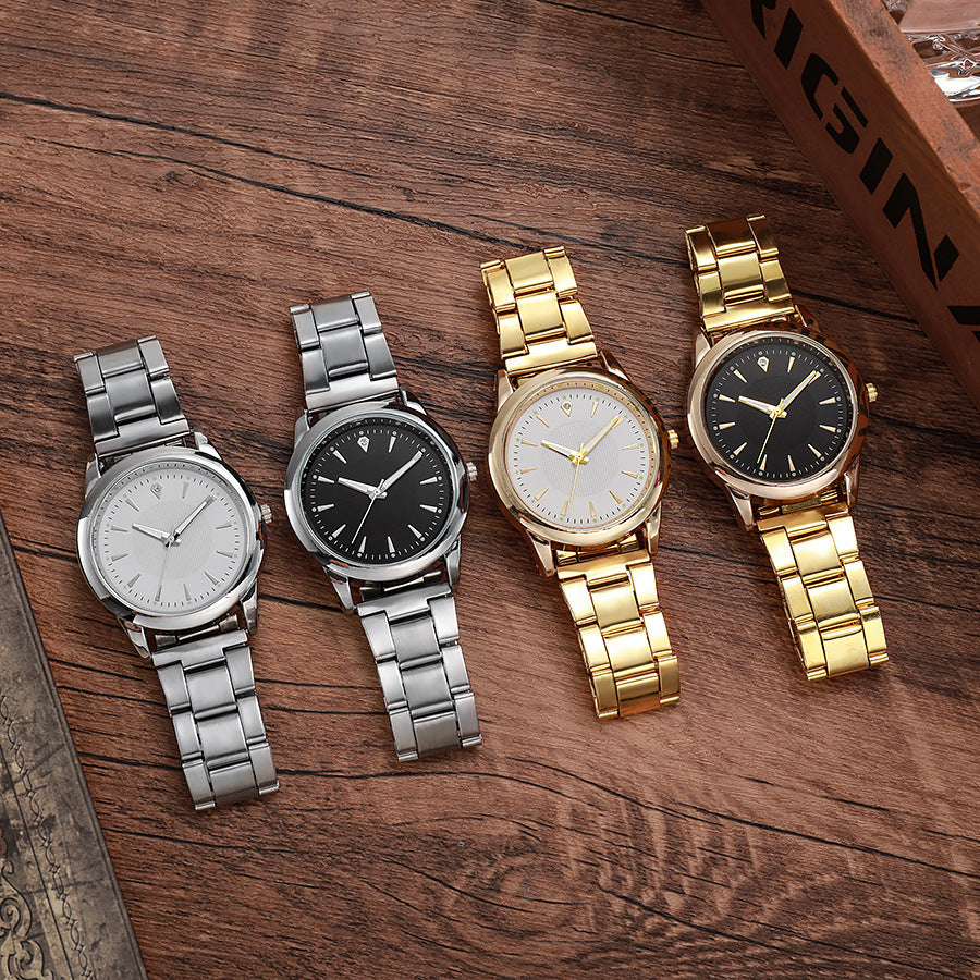 Simple Steel Belt Quartz Watch Men