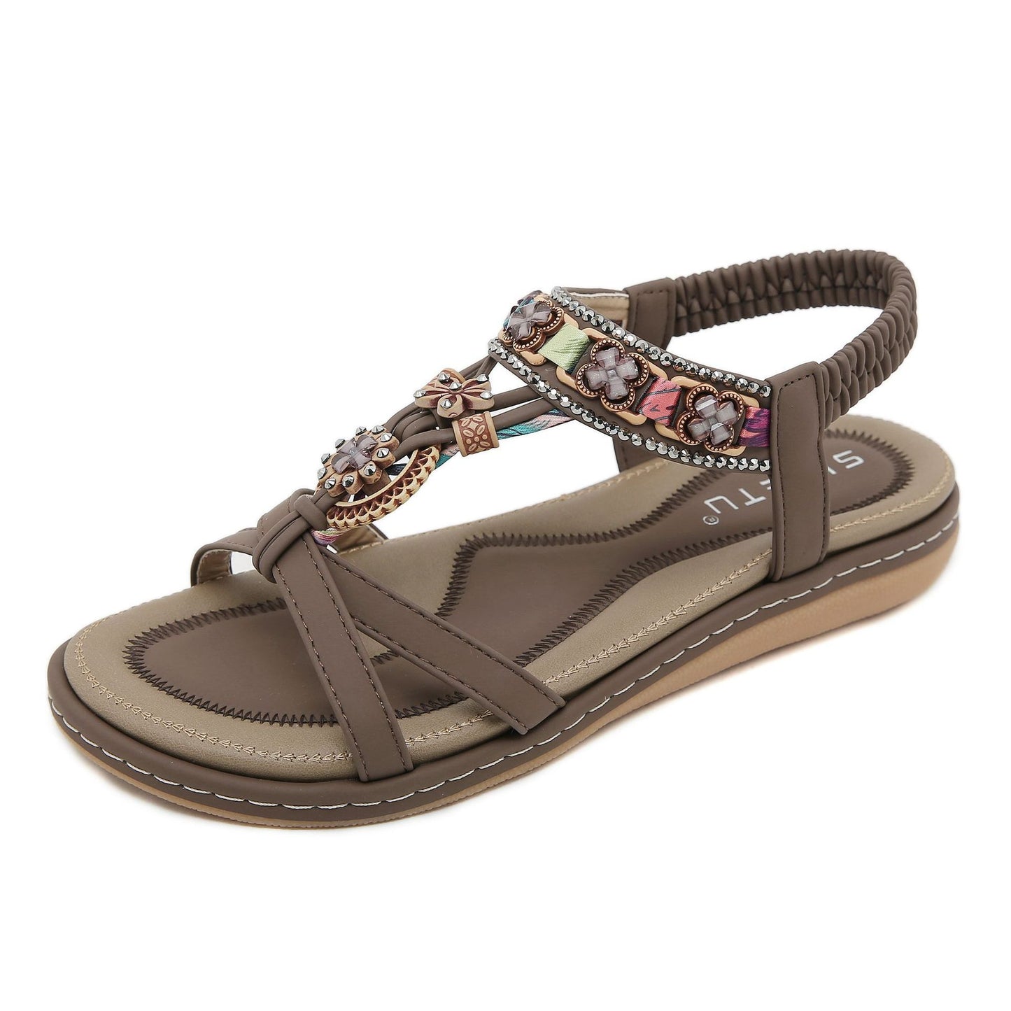 Flower Comfortable Casual Beach Flat Sandals