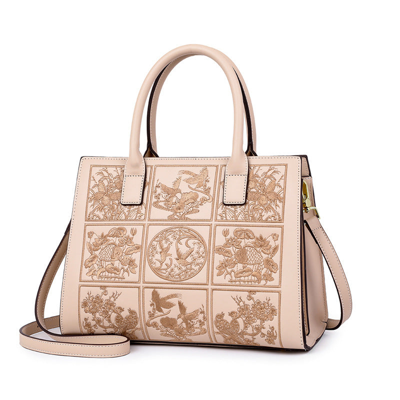 Women's Retro Bags Embroidered Shoulder Crossbody Handbag