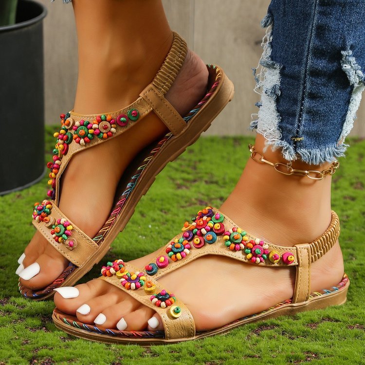 Women's Roman Sandals Open Toe Fashion Casual Outdoor Round Toe Bohemian