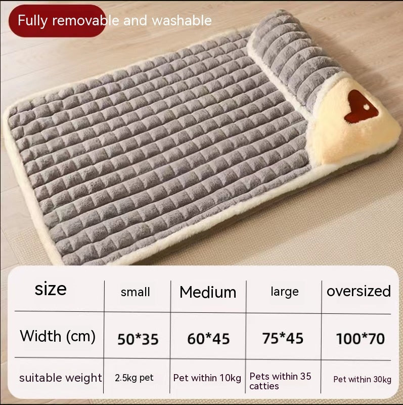 Detachable And Washable Winter Warm Dog Mat For Sleeping