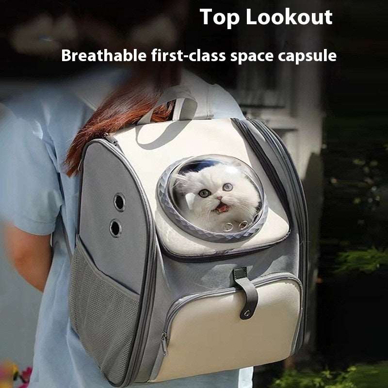 Cat Bag Outing Carry Bag Breathable Backpack For Pets