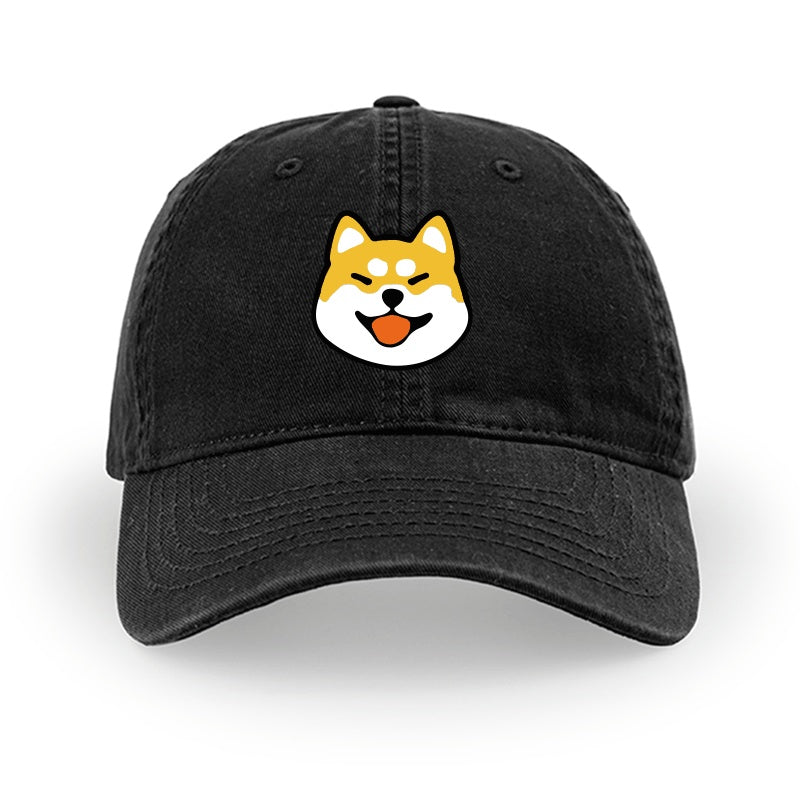 Men And Women Simple Cotton Shiba Inu Pattern Hat