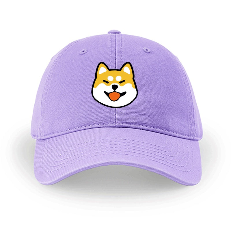 Men And Women Simple Cotton Shiba Inu Pattern Hat