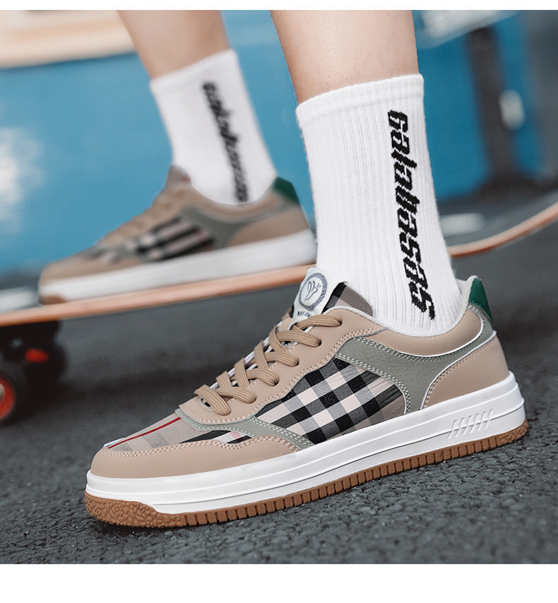 Men's Summer Thin Breathable Casual Lace Up Board Shoes