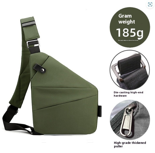 Men's Nylon Lightweight Simple Large-capacity Crossbody Bag