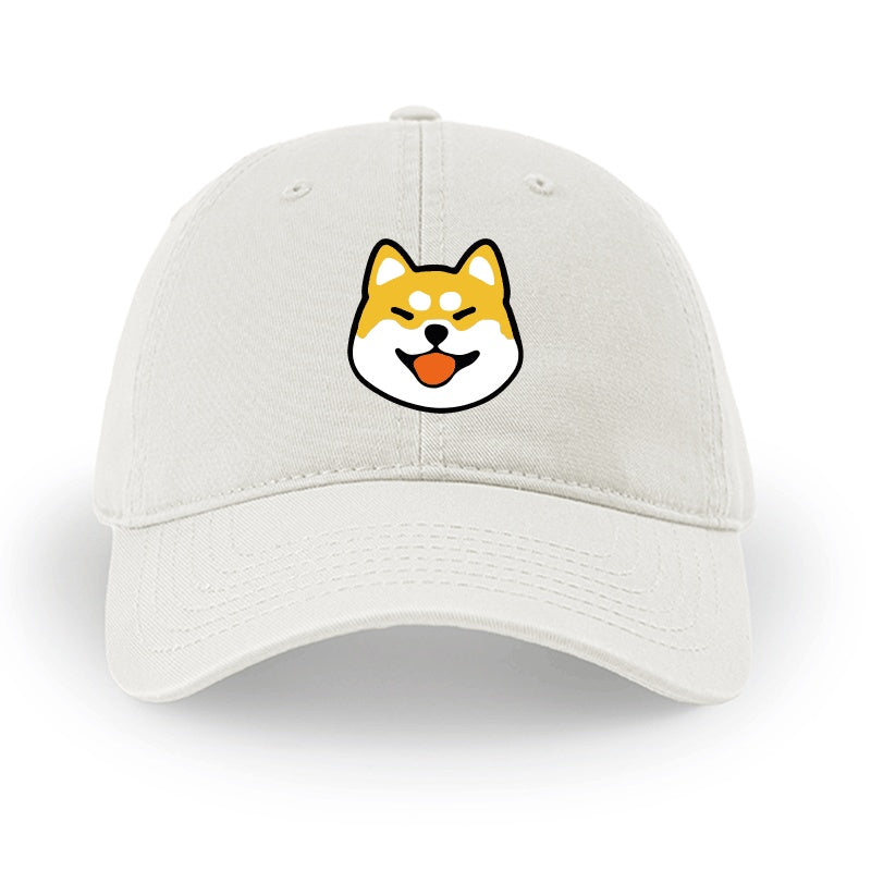 Men And Women Simple Cotton Shiba Inu Pattern Hat