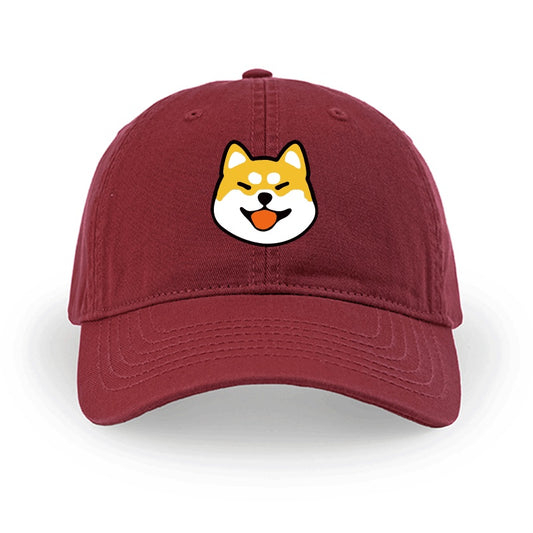 Men And Women Simple Cotton Shiba Inu Pattern Hat