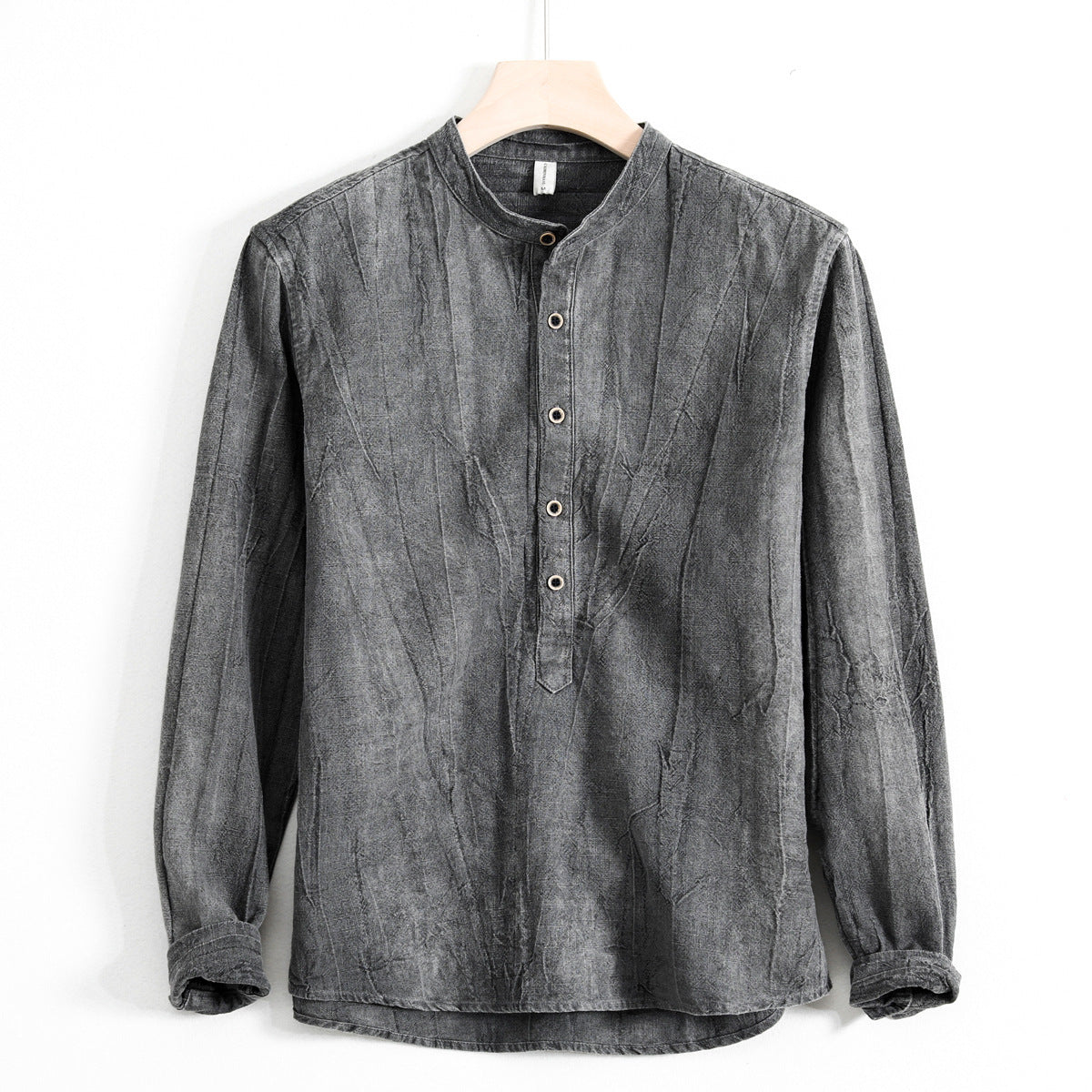 Men's Cotton And Linen Loose And Simple Japanese Style Shirt