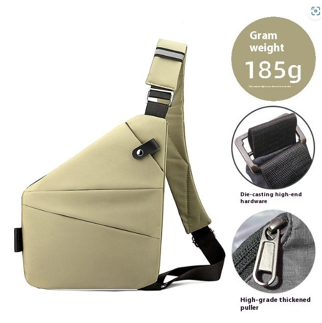 Men's Nylon Lightweight Simple Large-capacity Crossbody Bag