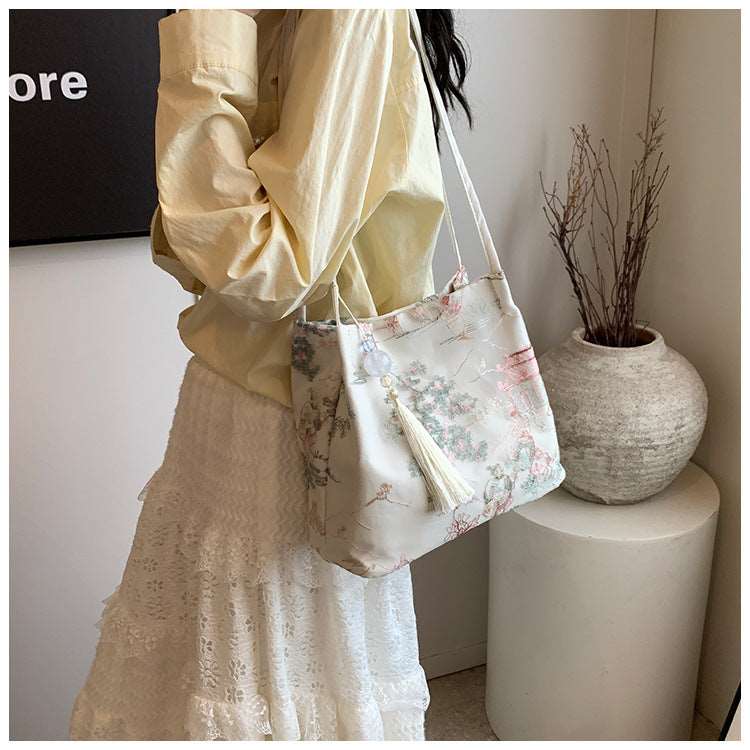 Casual Fashion Shoulder Cloth Popular Bucket Bag