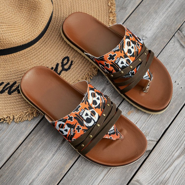 Leopard Print Beach Sandals Women's Casual Wish Fashion Roman Sandals