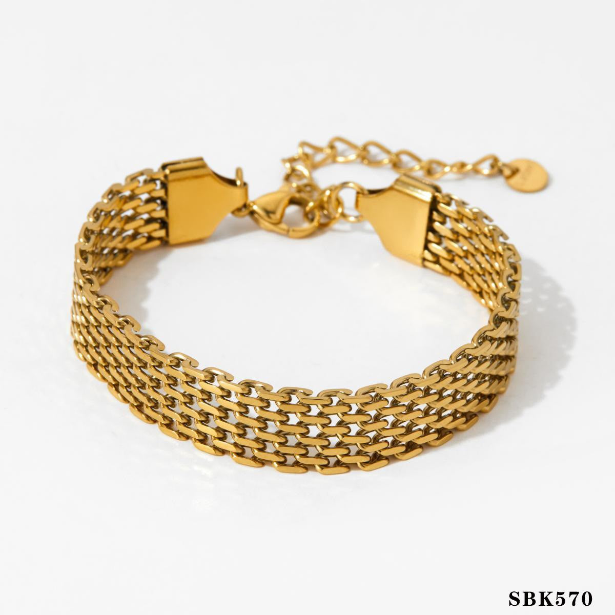 Network Chain Heart Bracelet All-match Suit