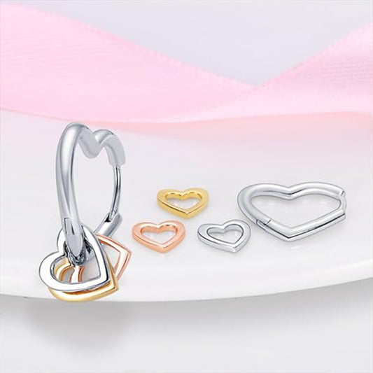 Japanese And Korean Style Love Shape Earrings Eardrops