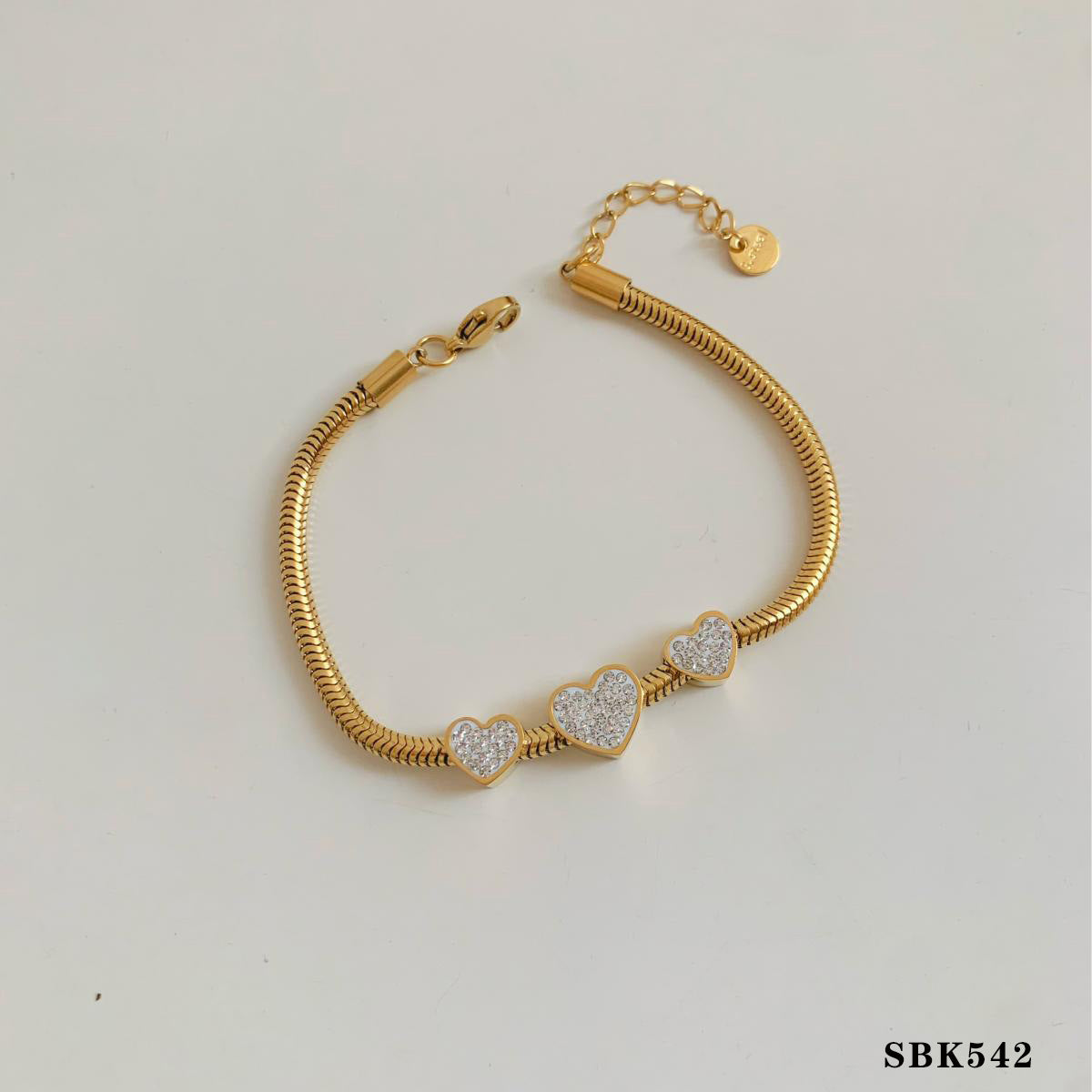 Network Chain Heart Bracelet All-match Suit