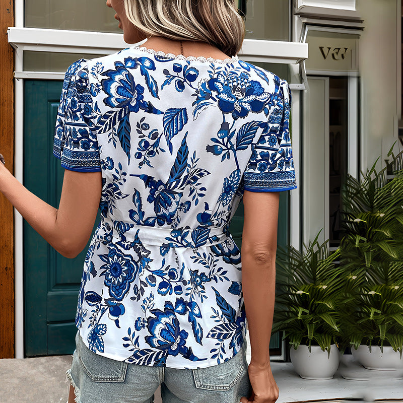 Fashion Bohemian Vacation Shirt For Women