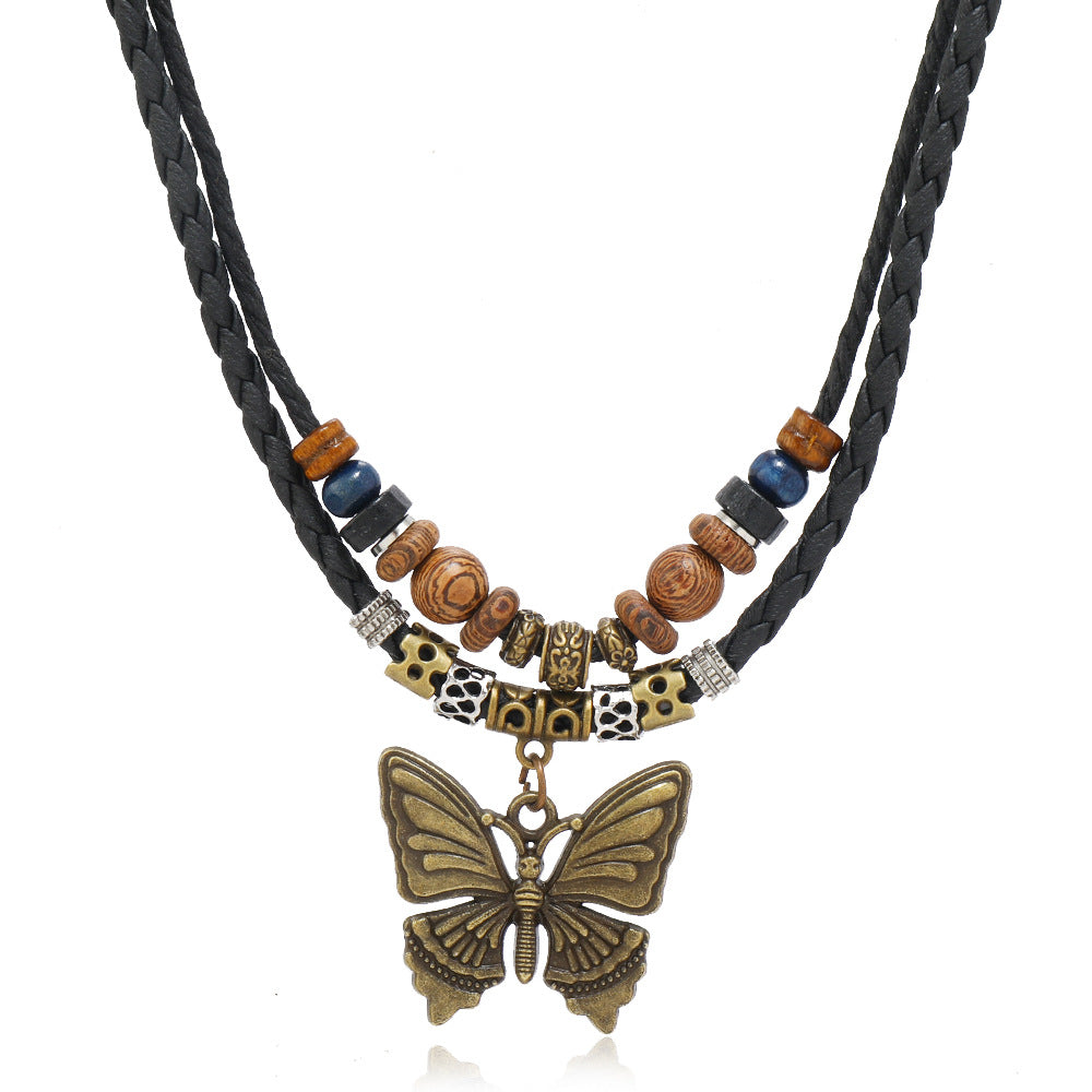 Clothing Accessories Creative Beaded Multi-layer Alloy Necklace