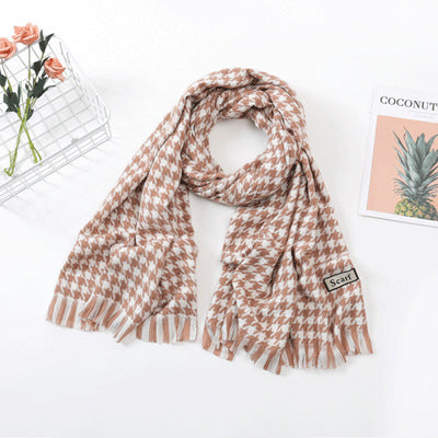 Women's Fashion Casual Cashmere Plaid Scarf