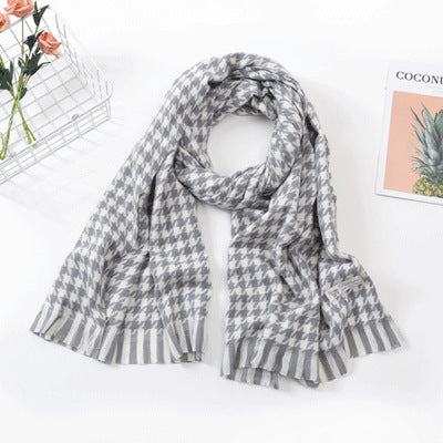 Women's Fashion Casual Cashmere Plaid Scarf