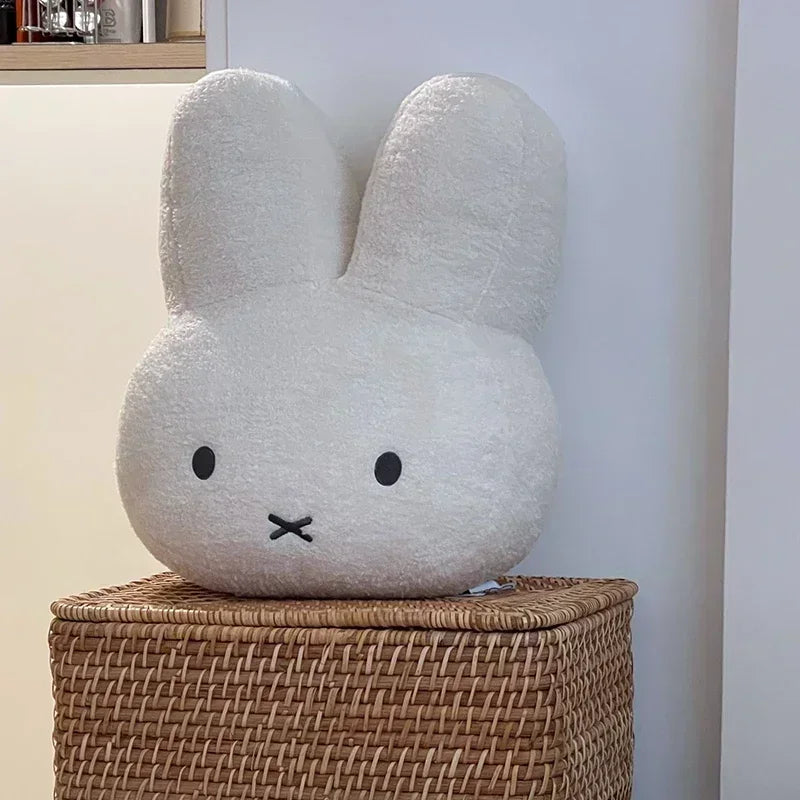 New Kawaii Plush Pillow Cute Miffy Sweet Doll Toy Creative Room Decoration Cartoon Ornament Birthday Gift