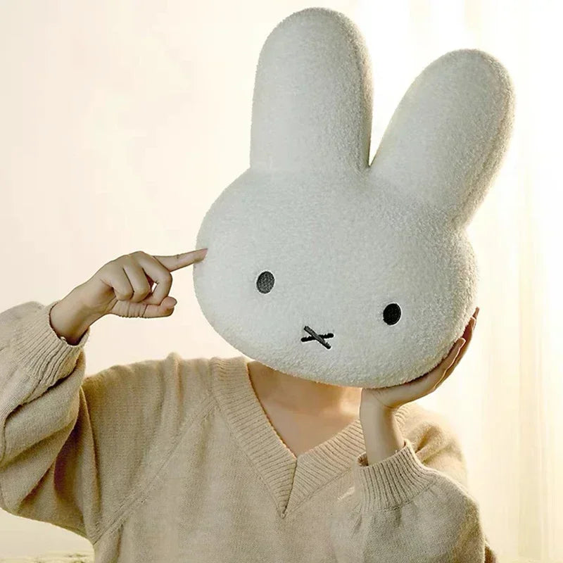 New Kawaii Plush Pillow Cute Miffy Sweet Doll Toy Creative Room Decoration Cartoon Ornament Birthday Gift