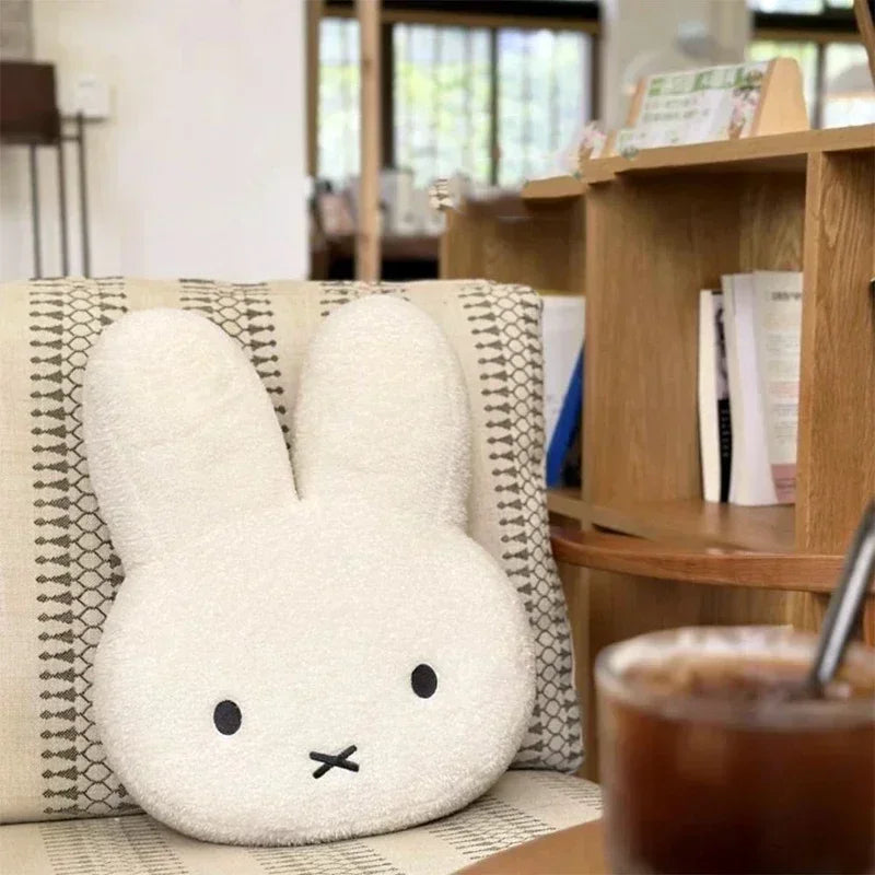 New Kawaii Plush Pillow Cute Miffy Sweet Doll Toy Creative Room Decoration Cartoon Ornament Birthday Gift