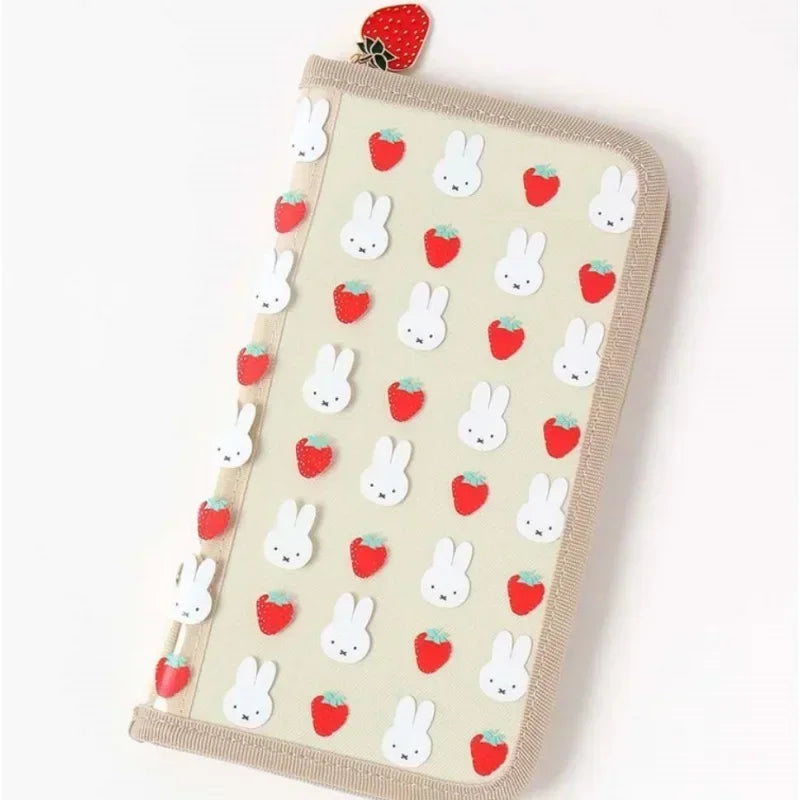 Miffys Strawberry Lovely PVC Transparent Girl Hand Account Bag