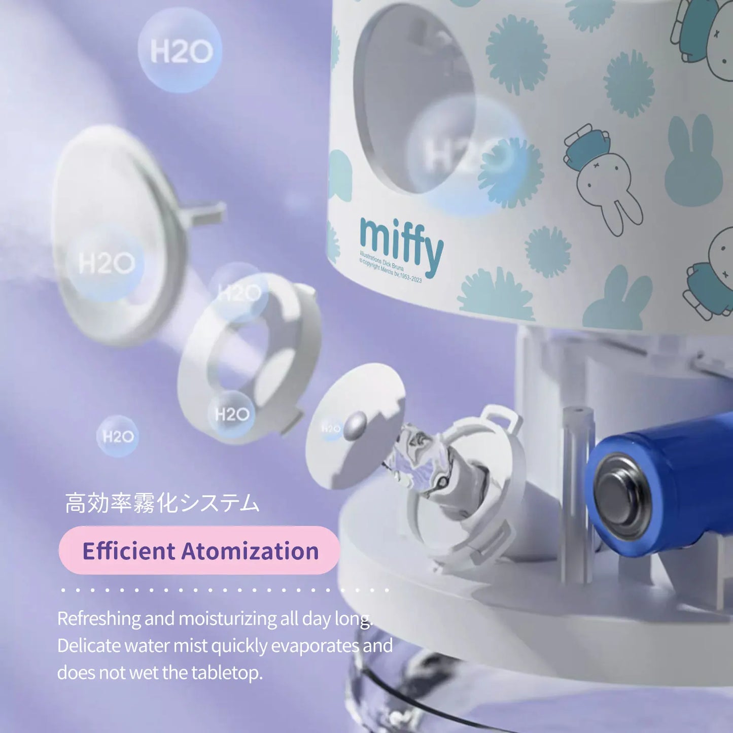 MIPOW & miffy Crystal Ball Mist Humidifier