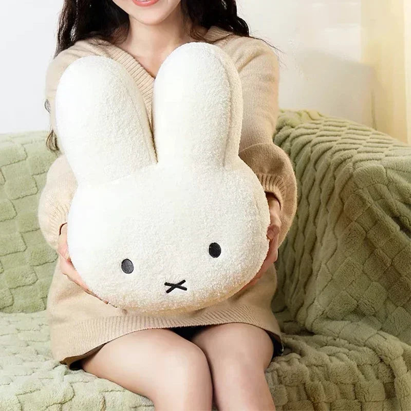 New Kawaii Plush Pillow Cute Miffy Sweet Doll Toy Creative Room Decoration Cartoon Ornament Birthday Gift