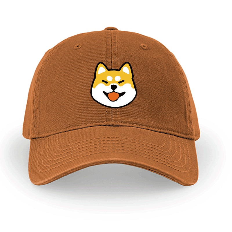 Men And Women Simple Cotton Shiba Inu Pattern Hat