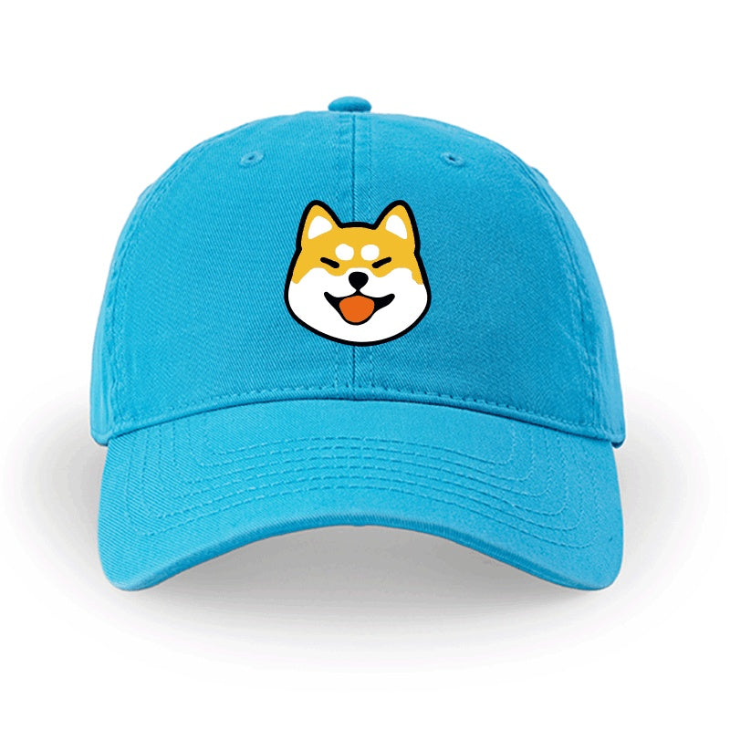 Men And Women Simple Cotton Shiba Inu Pattern Hat