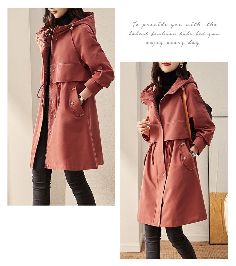 Women's Spring And Autumn Windbreaker Korean Fashion Overcoat