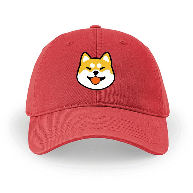 Men And Women Simple Cotton Shiba Inu Pattern Hat