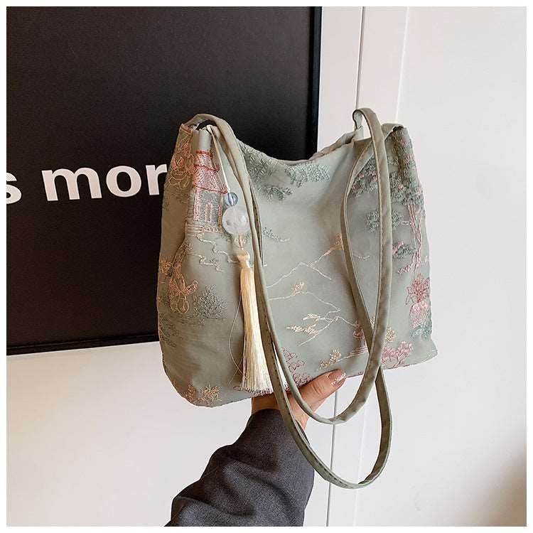 Casual Fashion Shoulder Cloth Popular Bucket Bag