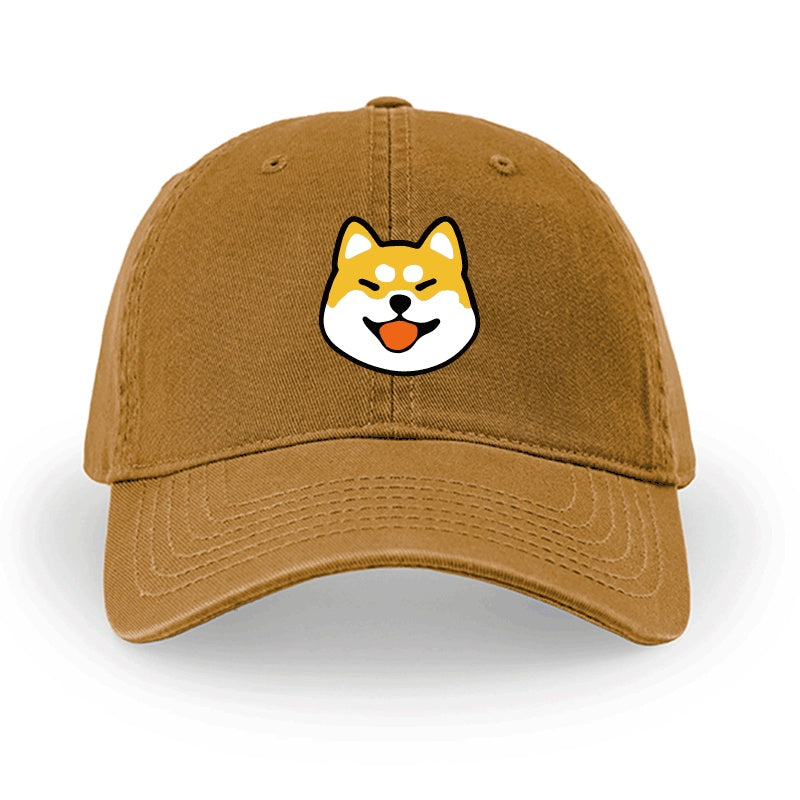 Men And Women Simple Cotton Shiba Inu Pattern Hat