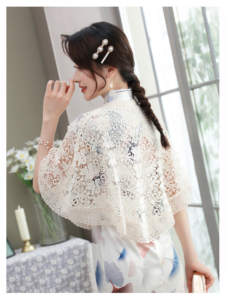 Wedding Shawl Vintage Cardigan Lace Thin Coat