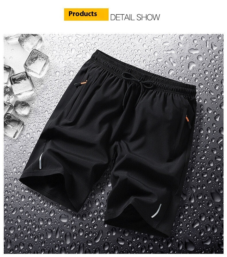 Quick-drying Shorts Men's Summer Thin Loose Plus Size Shorts Fat Outer Wear Running Sports And Leisure Pants Men