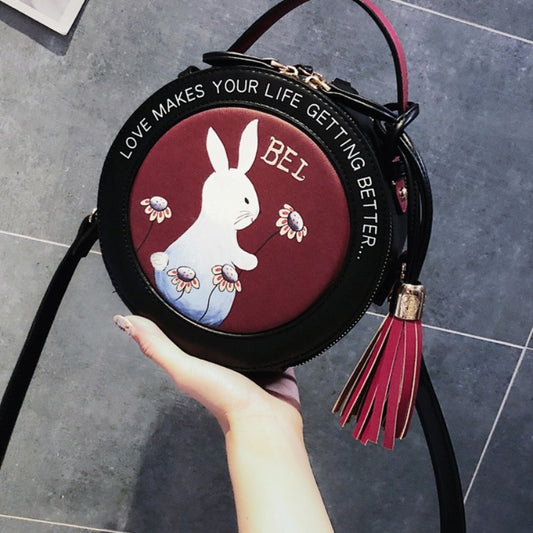 Women's Bag Portable Small Round Shoulder Bag