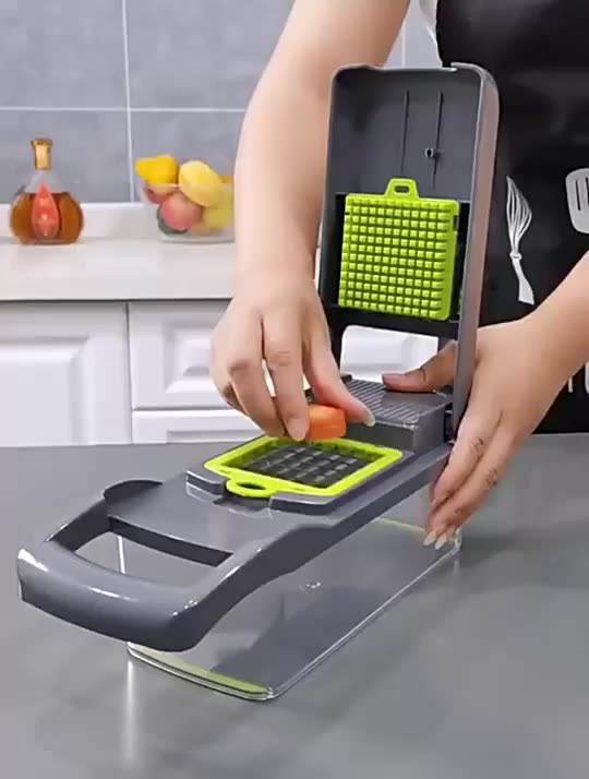 12-in-1 Manual Vegetable Chopper & Slicer