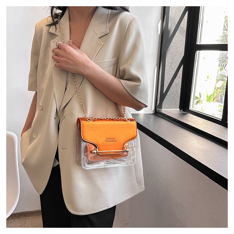 Letter Contrast Color Mother Shoulder Messenger Bag